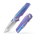 IOKO S35VN Titanium Handle Pocket Knife, Urban EDC