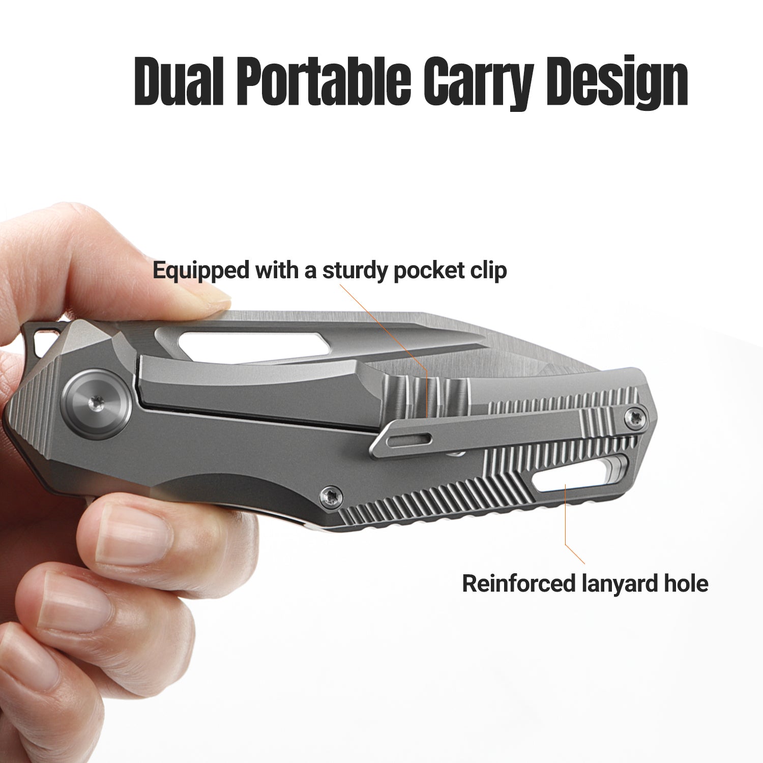 The S35VN pocket knife features a titanium handle inlaid with gold foil and carbon fiber, making it a high-end, practical, and collectible gift.